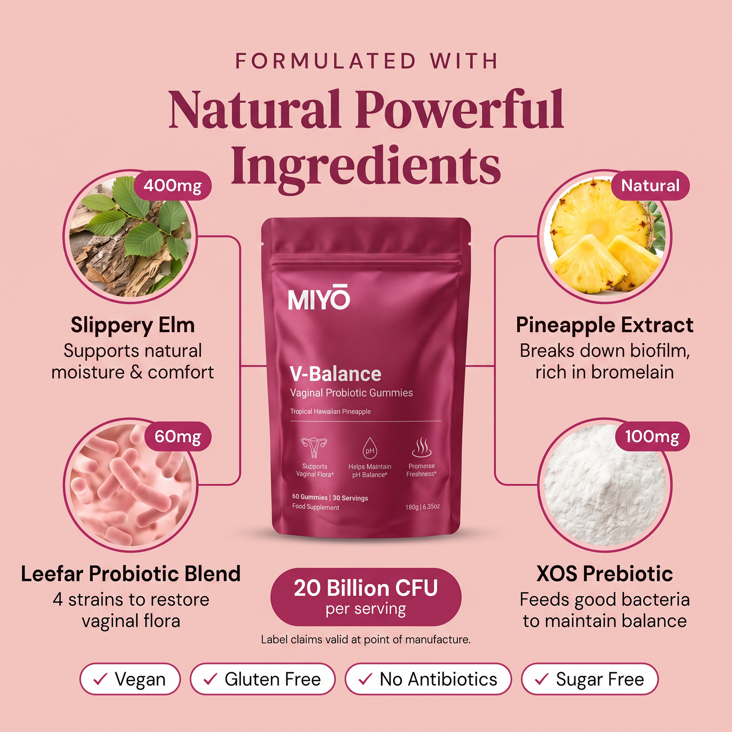 V-Balance Vaginal Probiotic Gummies