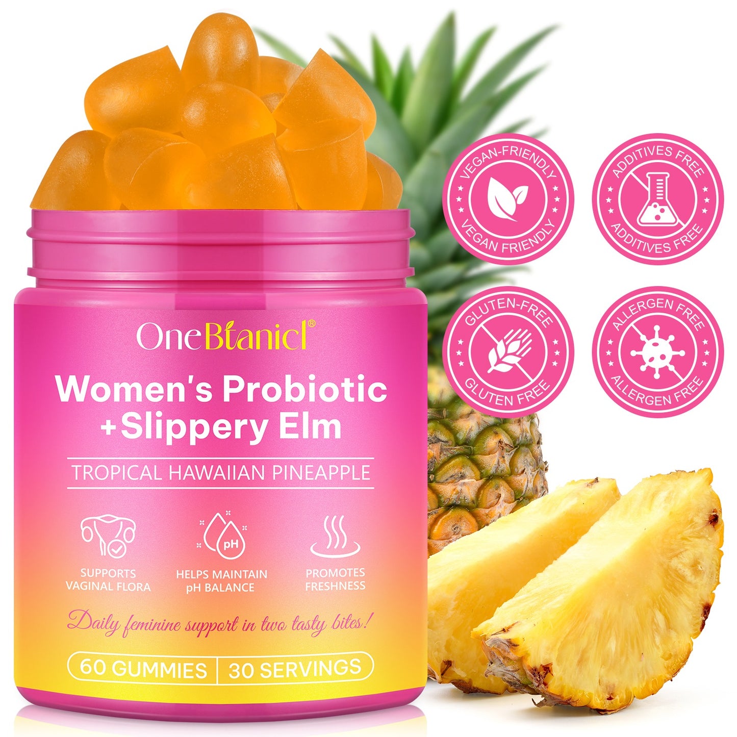 Women's Probiotic + Slippery Elm Gummies