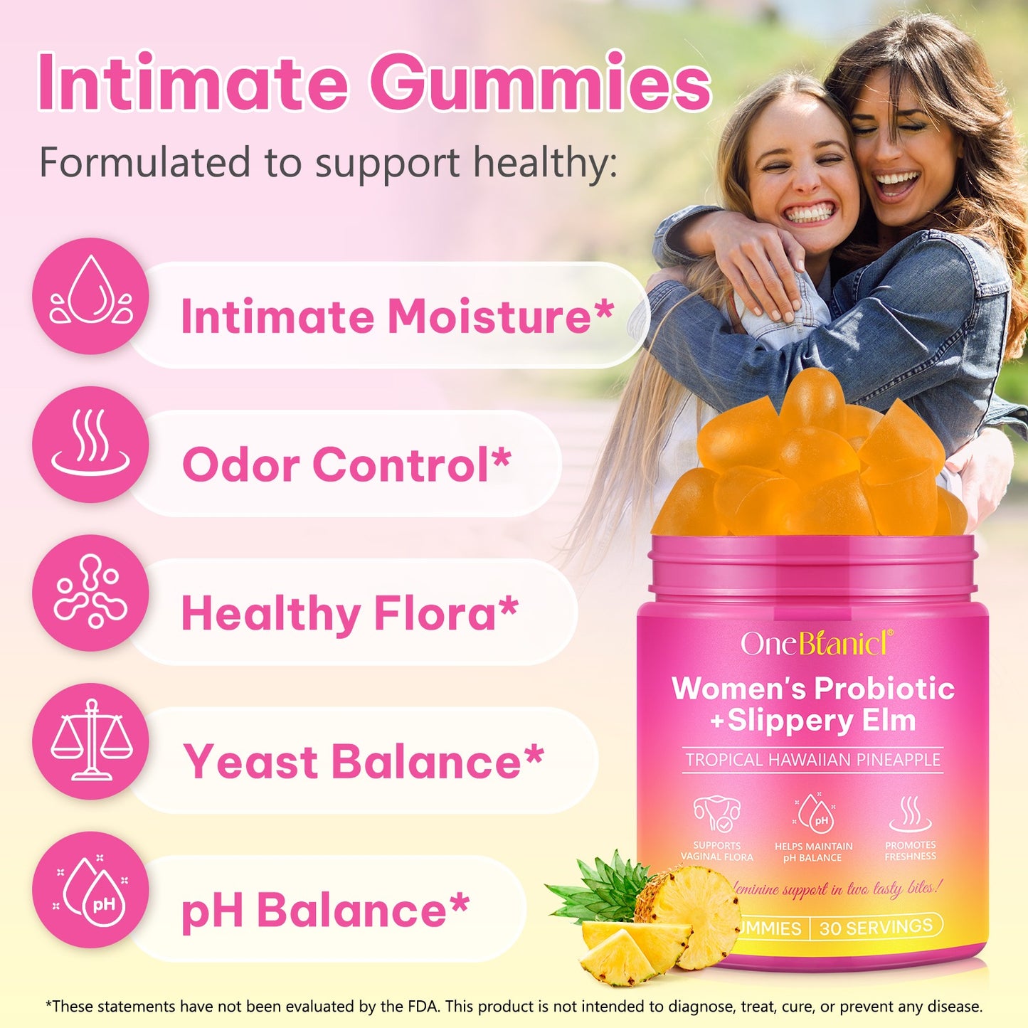 Women's Probiotic + Slippery Elm Gummies