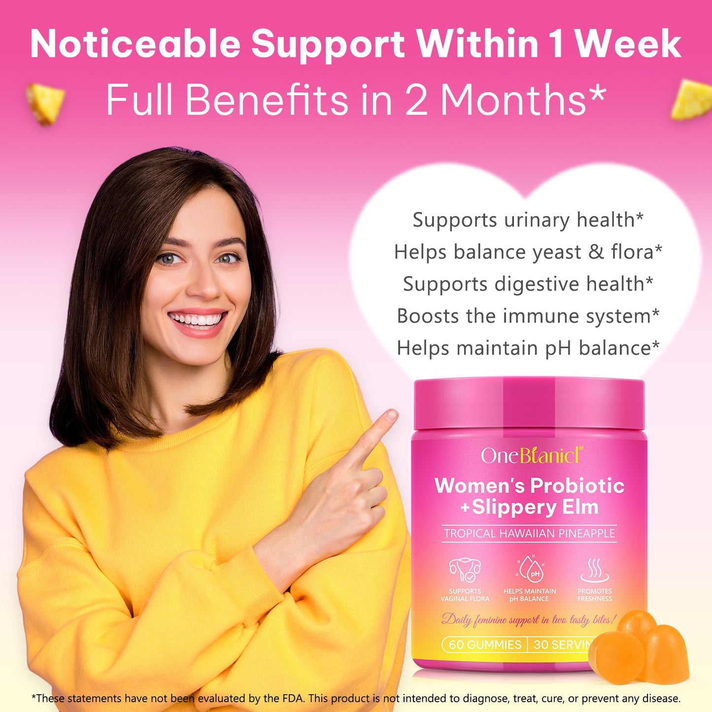 Women's Probiotic + Slippery Elm Gummies